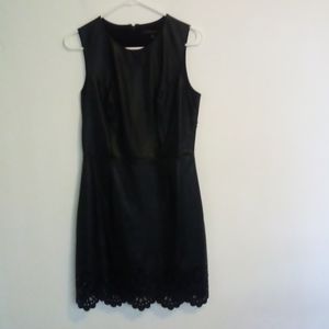 Cynthia Steffe Denni Laser Cut Hem Leather Dress 6